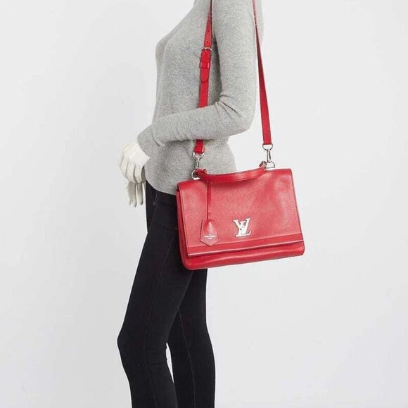 Louis Vuitton Rubis Calfskin Leather Lockme II Bag - Picture 5 of 11